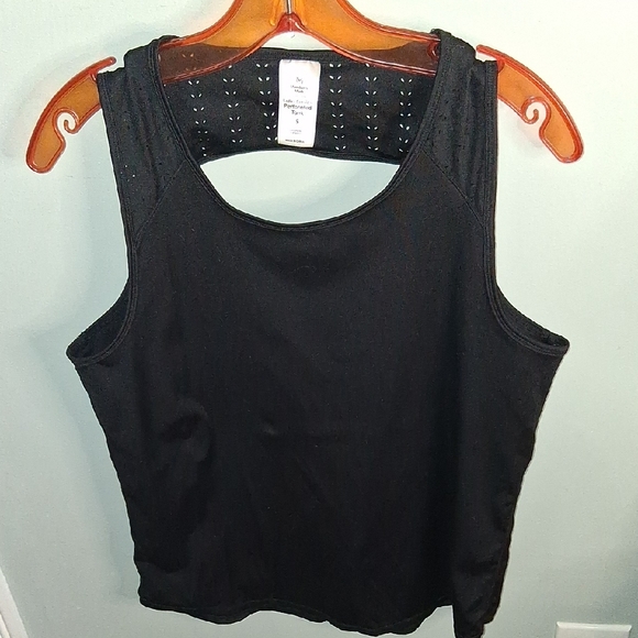 members mark Tops - Elegant Black Sleeveless Tank Top